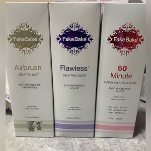 3 bottles of tanning